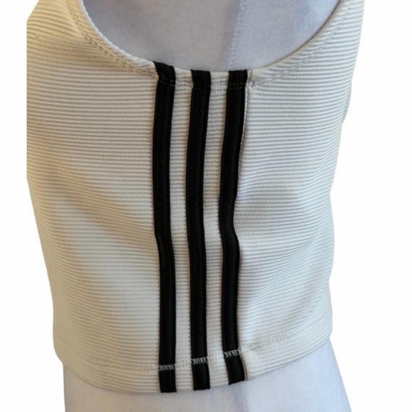 Adidas Ribbed Crop Tank Top - Picture 3 of 5